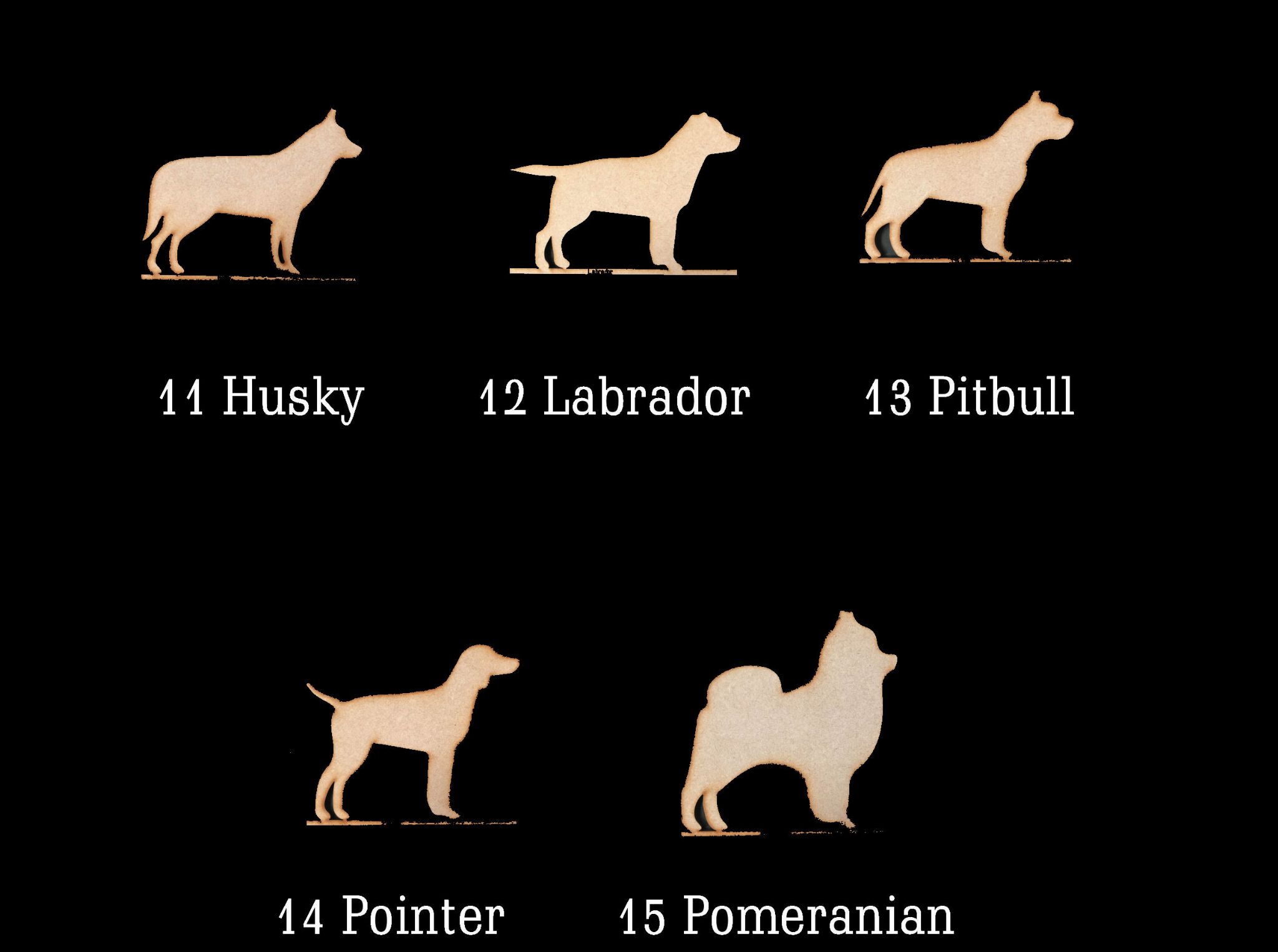Dog Shape Artboard (20 Types) Dreamees